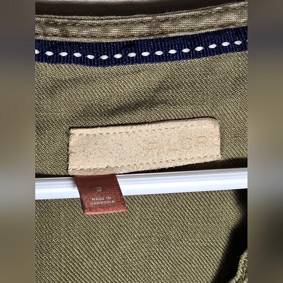 Anthropologie Pilcro Military Green Flutter Sleeve Button Down Midi Dress, Small - Picture 4 of 5